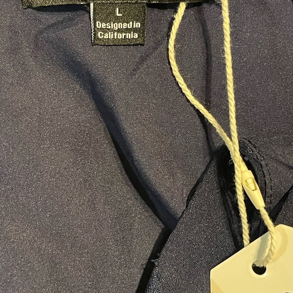 Chic Long Sleeve Navy Dress - Picture 8 of 9